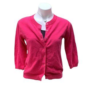 Vintage Pink Victoria Jones Button Up Cardigan Small
